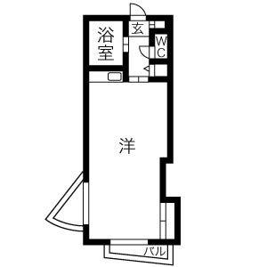 ラベニュー札幌(ワンルーム/3階)の間取り写真