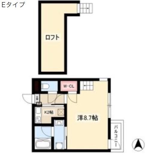 SUCCESSVI(ワンルーム/1階)の間取り写真
