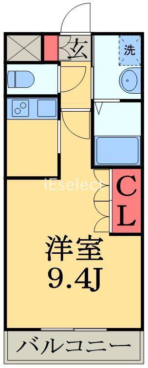 ティアラ(1K/2階)の間取り写真