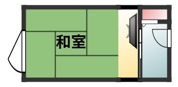 モテナプリーズ(ワンルーム/2階)の間取り写真