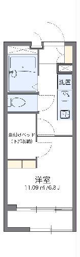 レオパレスガーデン(1K/2階)の間取り写真