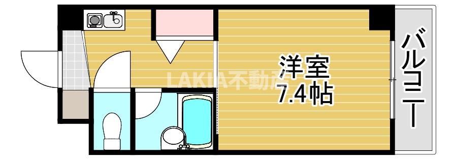 グランエトワール(1K/2階)の間取り写真