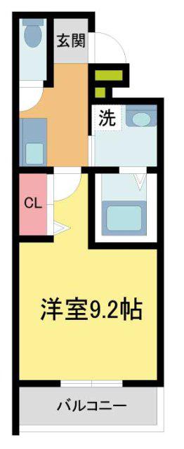 フジパレス西宮甲東園I番館(1K/3階)の間取り写真