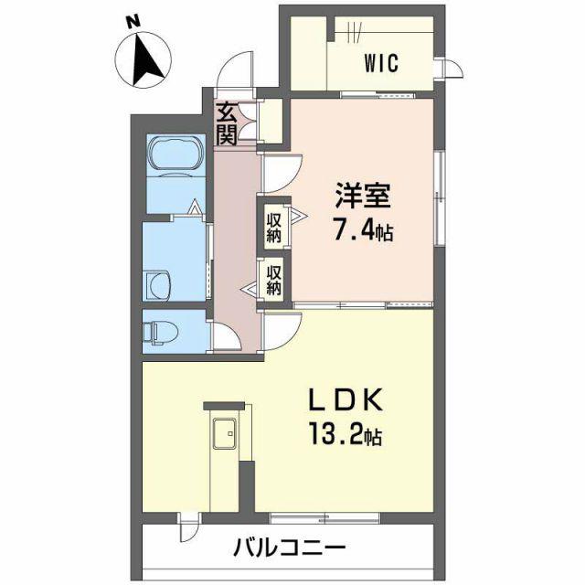 グランメール23(1LDK/1階)の間取り写真