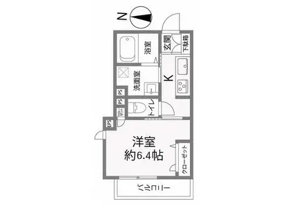 マンション CIRUELA COURT(1K/1階)の間取り写真