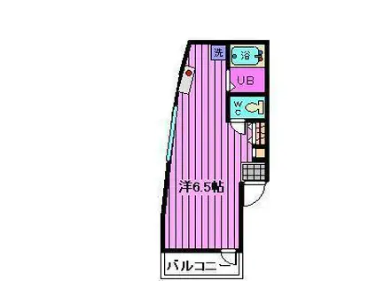 グレース(ワンルーム/2階)の間取り写真