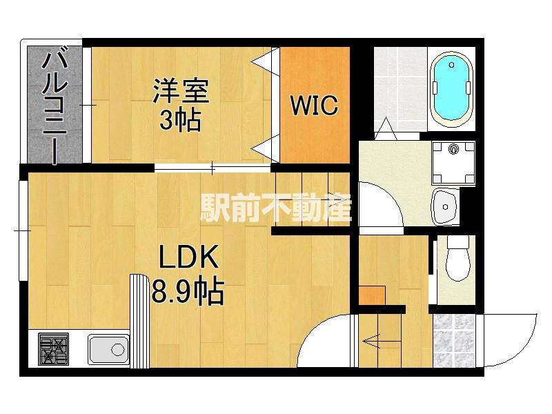 NEXUS RESIDENTIAL SQUARE(1LDK/2階)の間取り写真