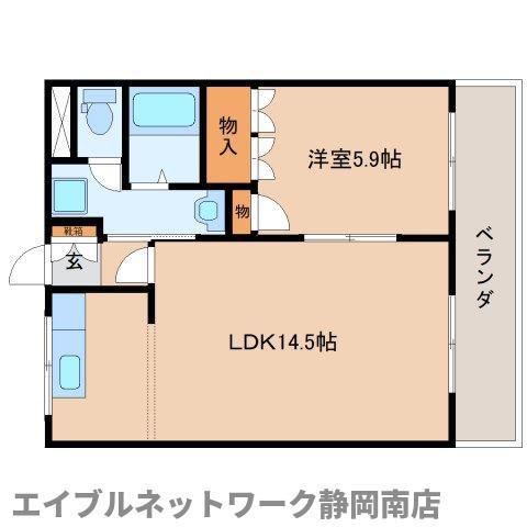 S・グランディール(1LDK/2階)の間取り写真