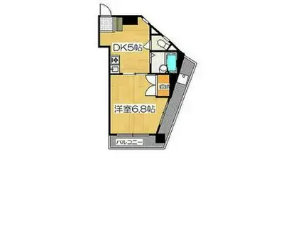 グランソワール千代田(1DK/6階)の間取り写真