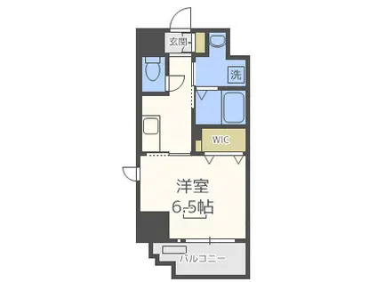 アール大阪グランデ(1K/5階)の間取り写真