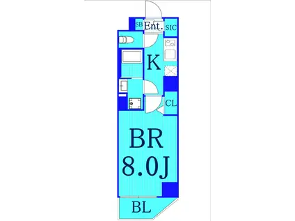 ラ・メゾン川崎六番館(1K/6階)の間取り写真