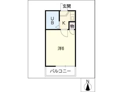 レオパレス有松第4(1K/2階)の間取り写真