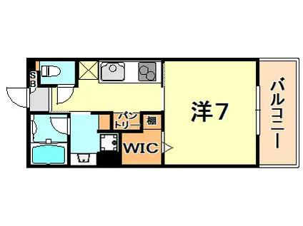 プレディアスタイル神戸垂水(1K/7階)の間取り写真