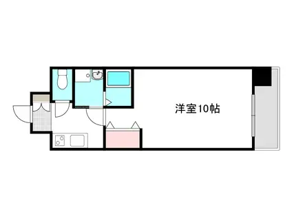 フジタワーマンション(1K/5階)の間取り写真