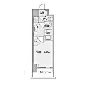 プレサンス上前津グレース(1K/15階)の間取り写真