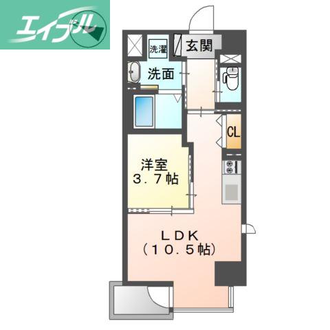 キアーズIII(1LDK/2階)の間取り写真