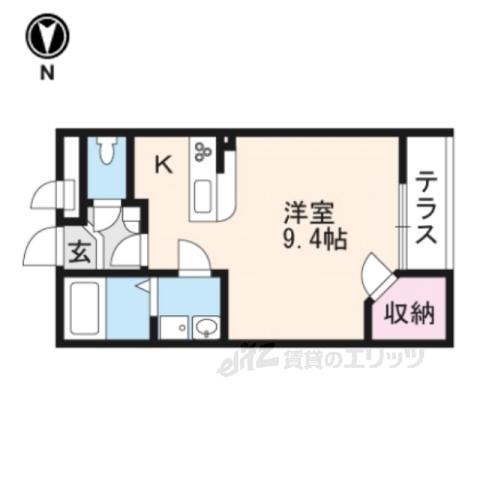 レオネクストエクレール北今市(1K/2階)の間取り写真
