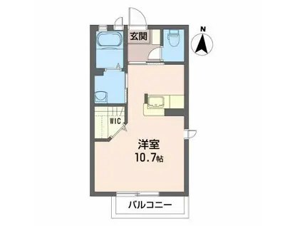 コンフォート久留米(ワンルーム/1階)の間取り写真