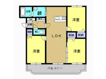 サンクレール常盤(3LDK/1階)の間取り写真