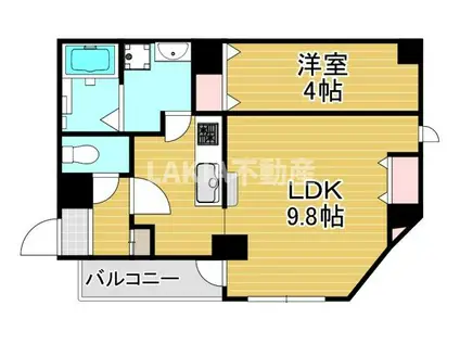 BELL ANGE(1LDK/4階)の間取り写真