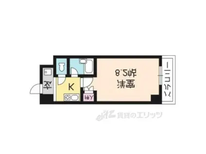 メゾン・ド・エクレール(1K/7階)の間取り写真