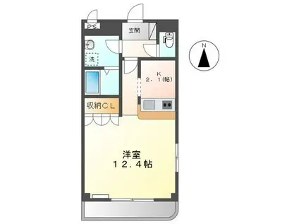 メゾン・ド・ソフィア(1K/1階)の間取り写真