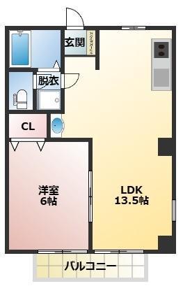 サニーホームズNG(1LDK/1階)の間取り写真
