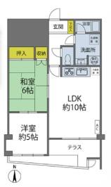 代々木ロイヤルマンション(2LDK/1階)の間取り写真