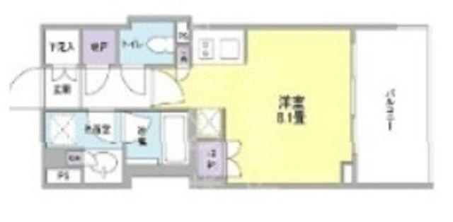クローバー神田紺屋町(ワンルーム/9階)の間取り写真