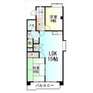 第3友愛マンション(2LDK/5階)の間取り写真