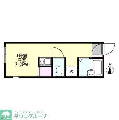 グラン南生田(ワンルーム/2階)の間取り写真