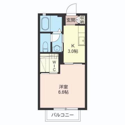 PALMO-S寿町(1K/1階)の間取り写真