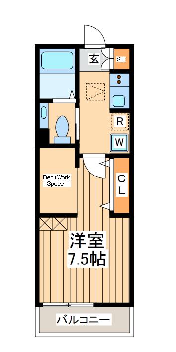 MYSTYLEVINTAGE調布(1K/2階)の間取り写真