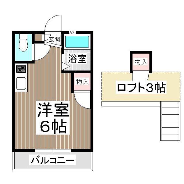 セーヌ香椎南(ワンルーム/1階)の間取り写真