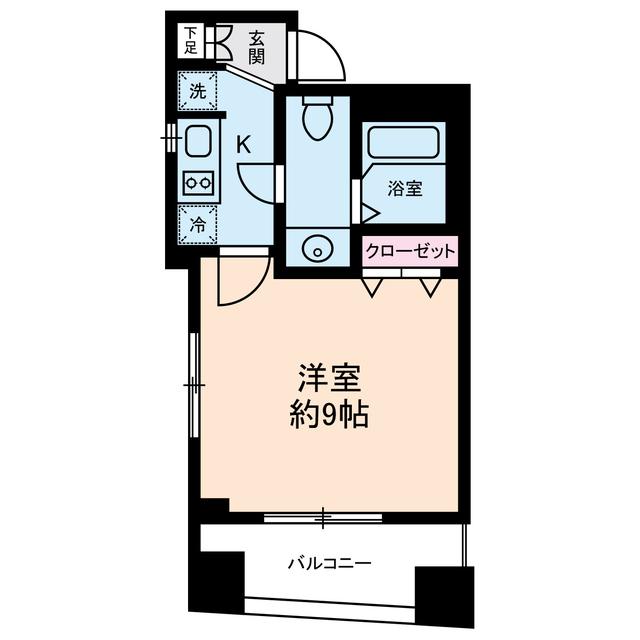 エルフラット鶯谷(1K/7階)の間取り写真