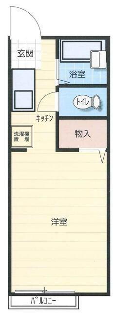 フォーレTE(1K/2階)の間取り写真