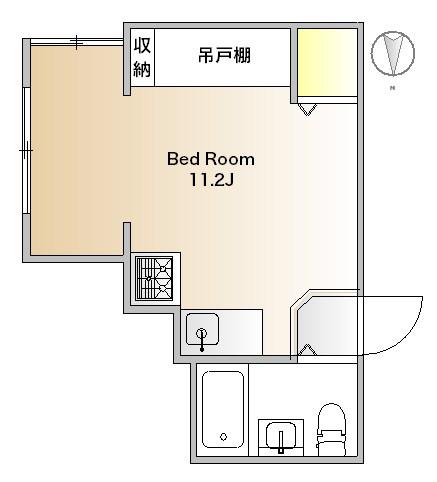 メゾン本庄(ワンルーム/1階)の間取り写真