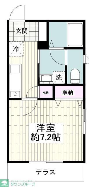 ヘーベルメゾンEHK(1K/3階)の間取り写真
