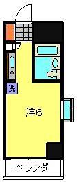 ライオンズマンション相模原第8(ワンルーム/4階)の間取り写真