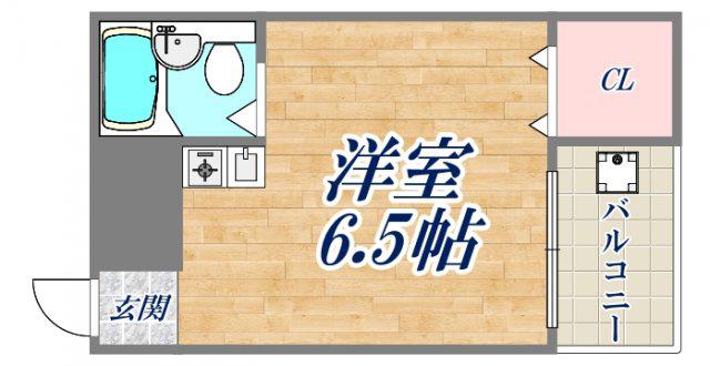 パーソナルマンション杭瀬Ⅱ(ワンルーム/2階)の間取り写真