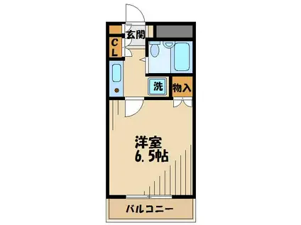 小杉マンションA(1K/3階)の間取り写真
