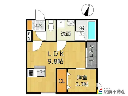 Jプレミアムリゾート(1LDK/2階)の間取り写真