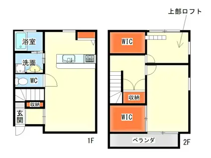 メゾンド樽水(2LDK/1階)の間取り写真