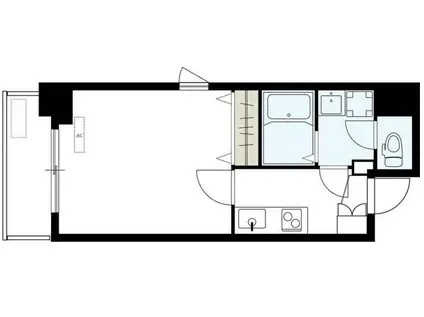 リブリ・新丸子(1K/6階)の間取り写真