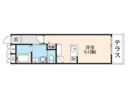 RUHE柴島(1K/2階)の間取り写真