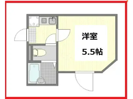 コージー鎌倉(1K/2階)の間取り写真
