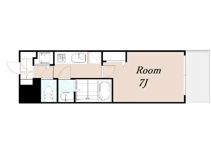 エスリード松屋町サウス(1K/11階)の間取り写真