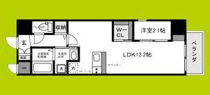 ONLYONE池田新町(1LDK/5階)の間取り写真