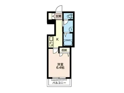 サニーハウス(1K/1階)の間取り写真