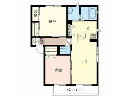 シャーメゾンフローラ(1SLDK/2階)の間取り写真